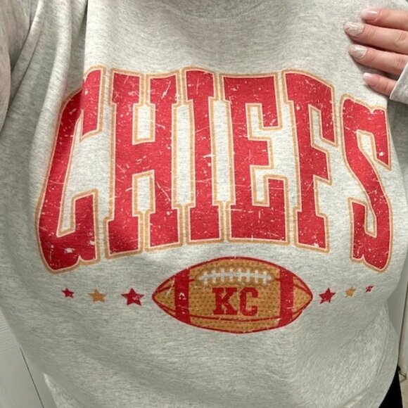 Kansas City Chiefs Football Crewneck Sweatshirt Retro Fan Cozy Gift Apparel 17 - Picture 2 of 6